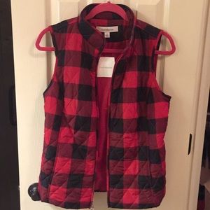 NWT Buffalo Plaid Vest
